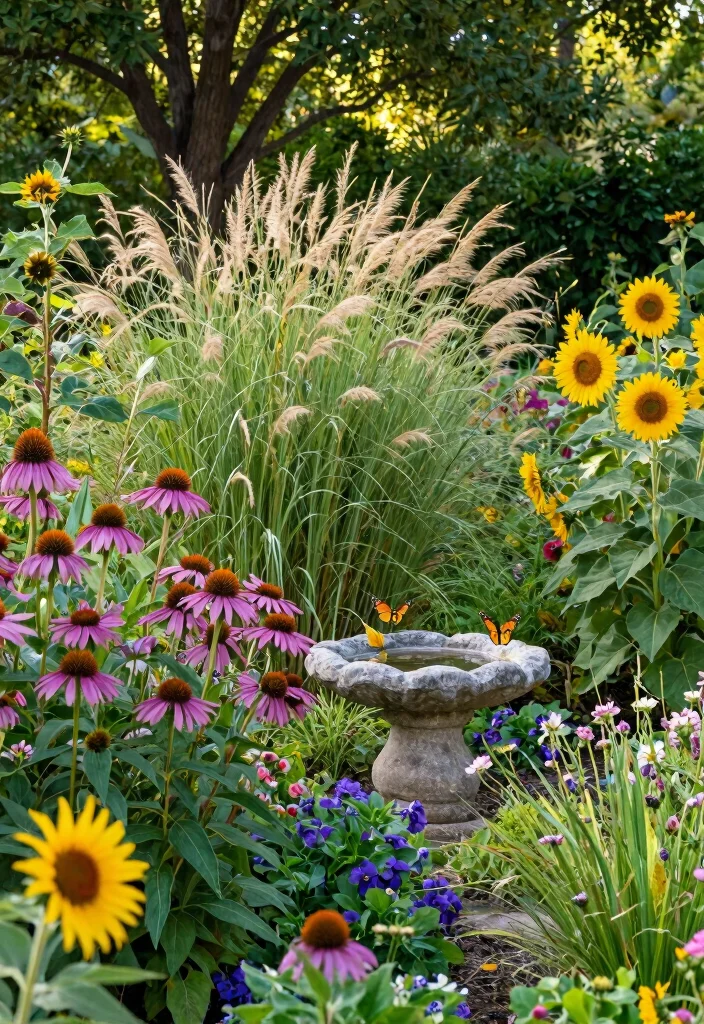 14 1 Acre Backyard Ideas That Maximize Every Inch - 1. Create a Native Plant Garden 1
