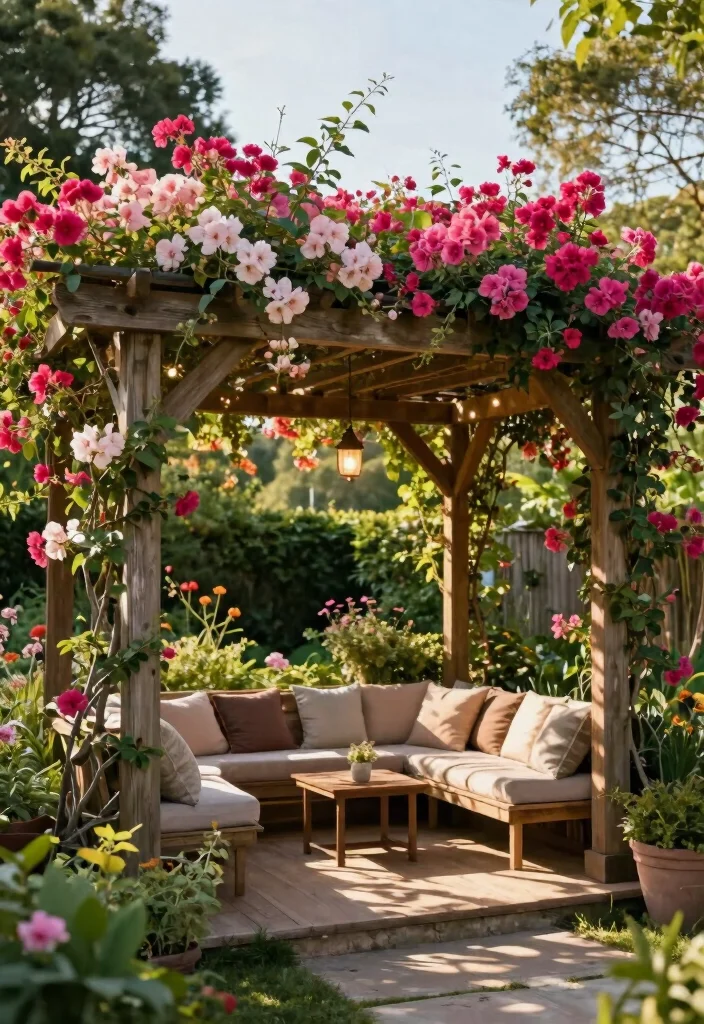 14 1 Acre Backyard Ideas That Maximize Every Inch - 10. Build a Pergola or Arbor 1