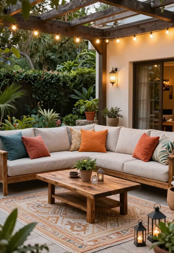 14 1 Acre Backyard Ideas That Maximize Every Inch - 2. Design an Outdoor Living Room 1