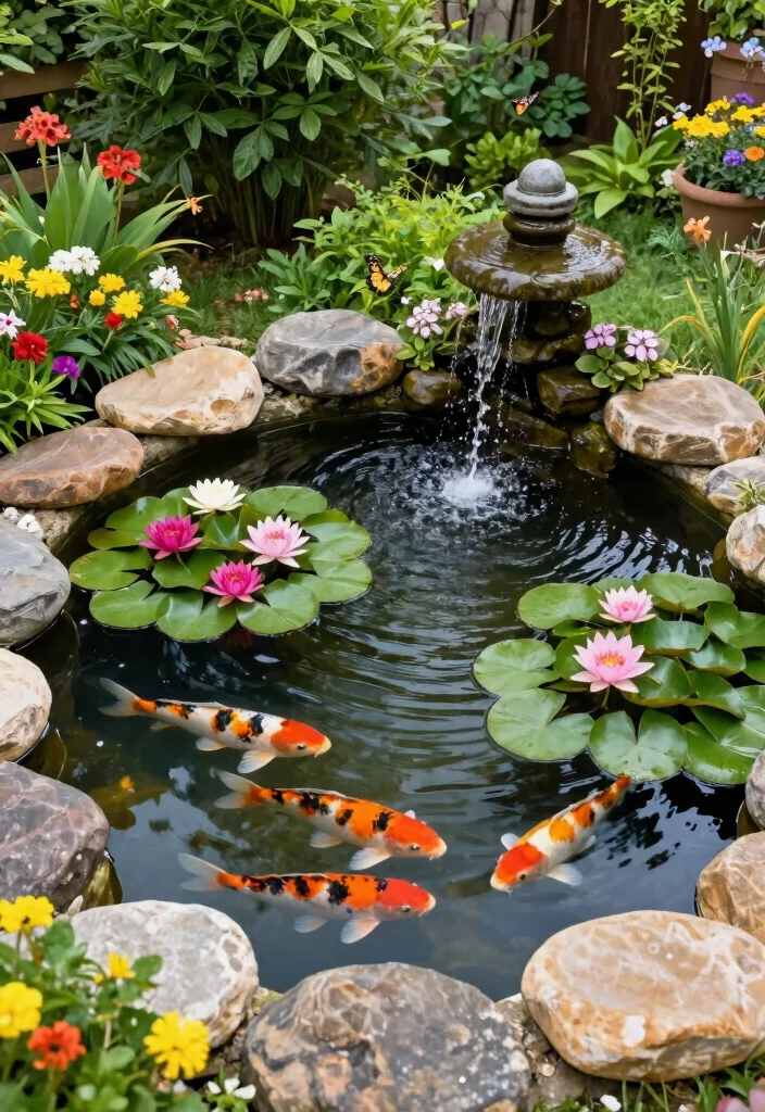 14 1 Acre Backyard Ideas That Maximize Every Inch - 5. Add a Water Feature 1