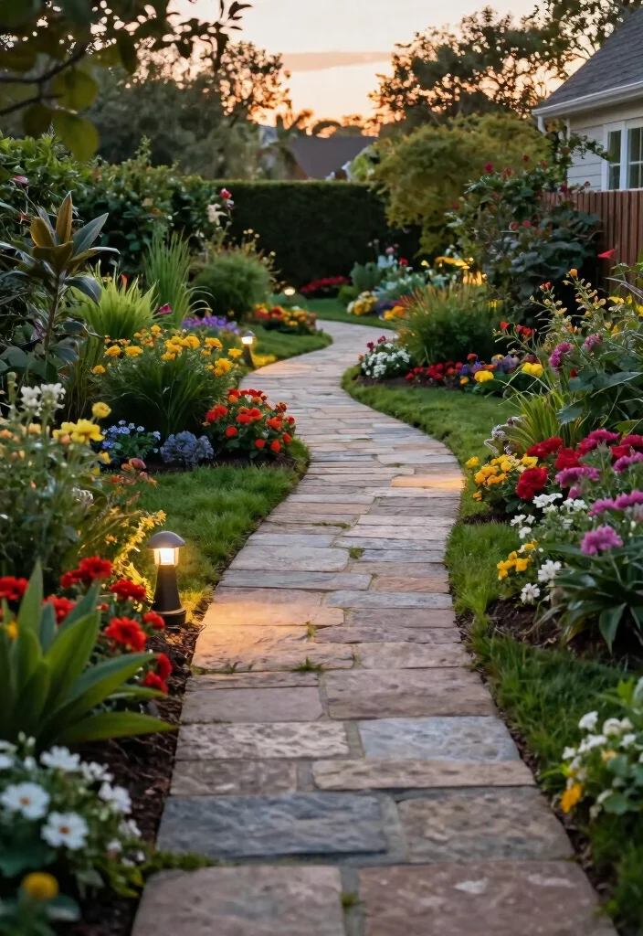 14 1 Acre Backyard Ideas That Maximize Every Inch - 6. Create Zones with Pathways 1