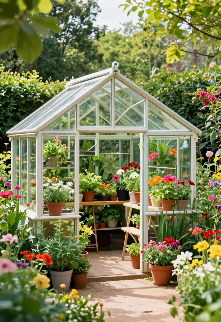 14 1 Acre Backyard Ideas That Maximize Every Inch - 8. Install a Greenhouse 1