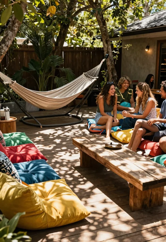 14 Back Deck Decorating Ideas That Feel Cozy & Inviting - 9. Mixed Seating Options 1