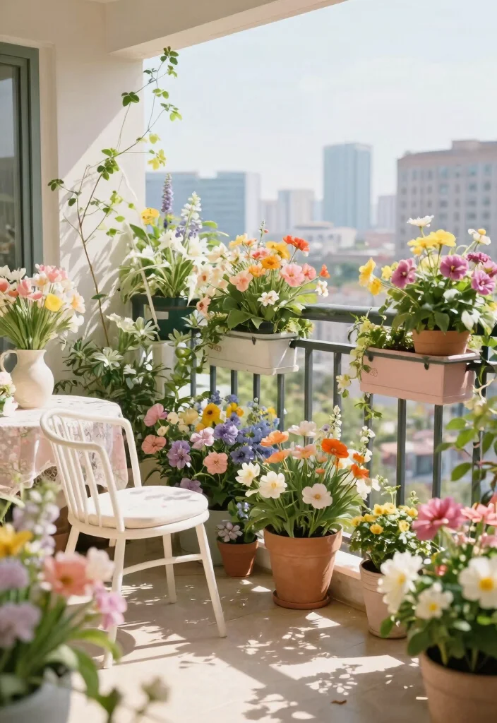14 Balcony Photoshoot Ideas With Stunning Natural Light - 14. Seasonal Decor 1