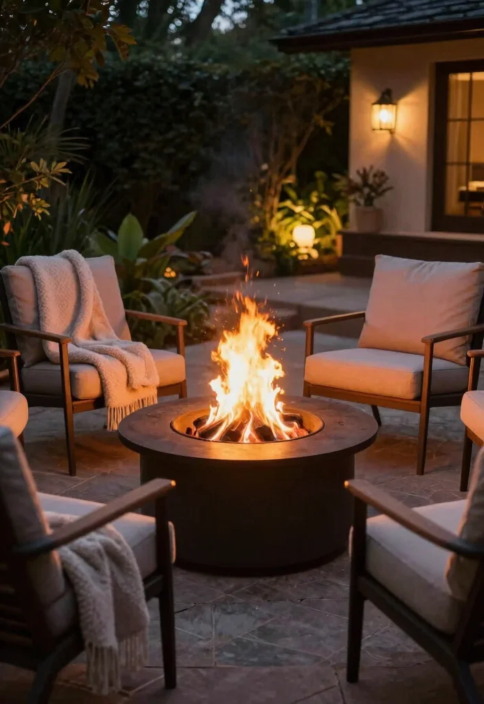 14 Cozy Patio Ideas That Feel Like a Retreat 17 14 Cozy Patio Ideas That Feel Like a Retreat - 7. Fire Pit for Warmth 1
