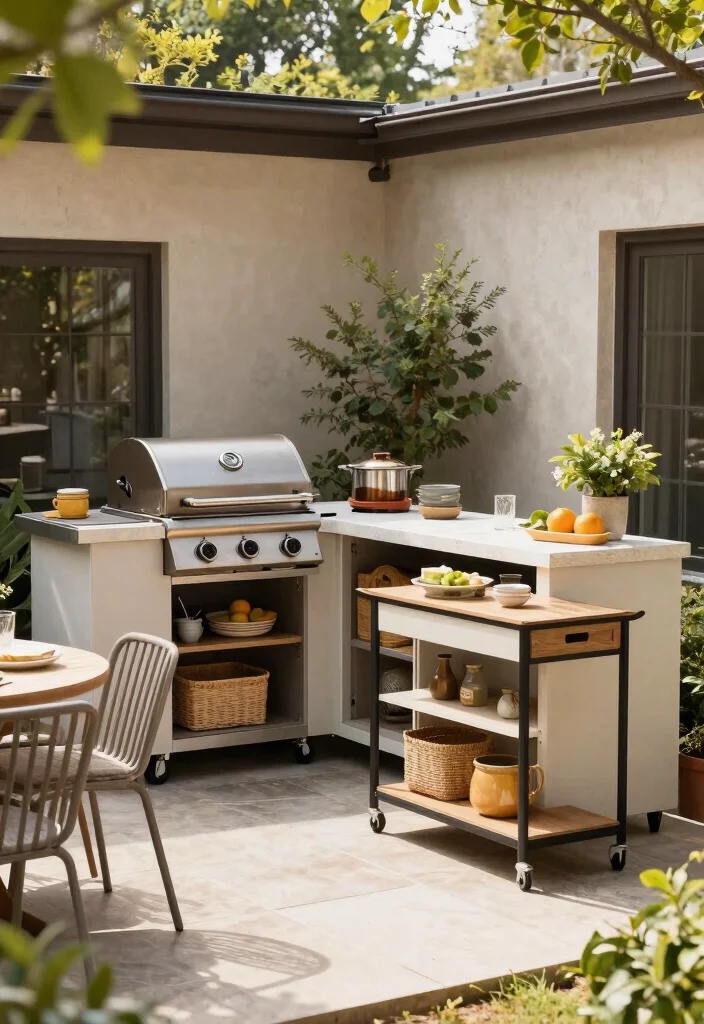 14 Cozy Patio Ideas That Feel Like a Retreat 39 14 Cozy Patio Ideas That Feel Like a Retreat - 9. Functional Outdoor Kitchen 1