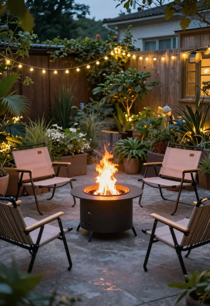 14 Fire Pit Garden Ideas That Feel Warm & Welcoming - 14. Portable Fire Pit for Versatility 1