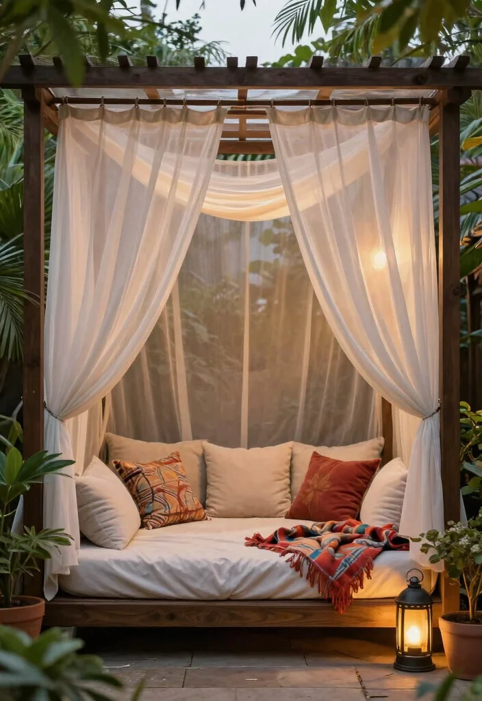 14 Small Pergola Ideas That Maximize Compact Spaces - 3. Cozy Canopy Pergola 1