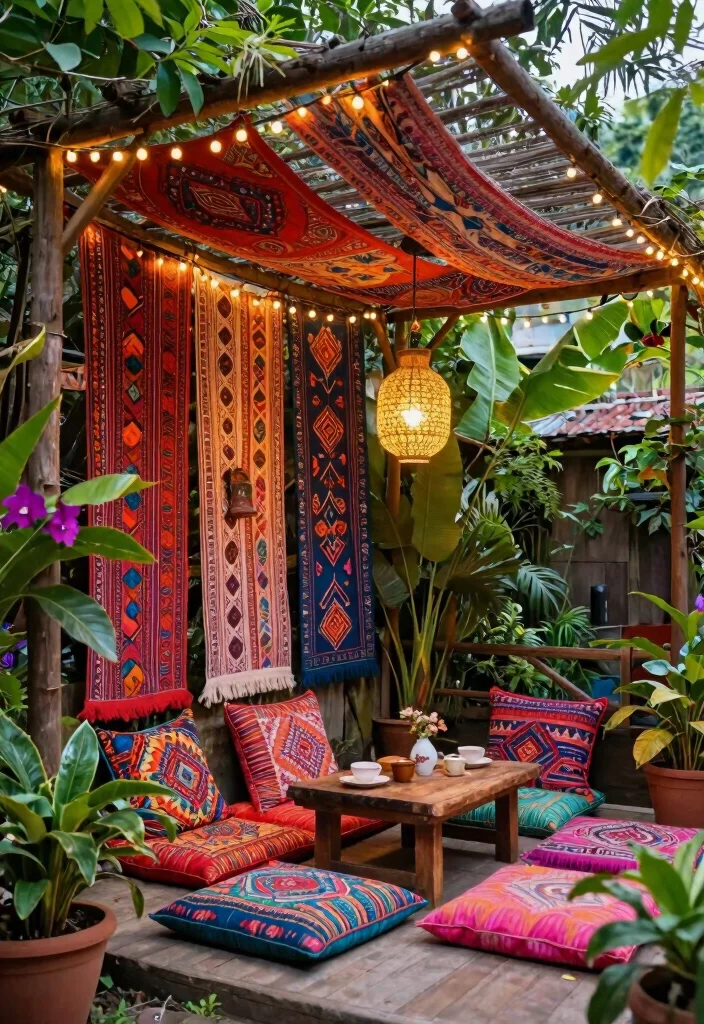 14 Small Pergola Ideas That Maximize Compact Spaces - 4. Bohemian Style Pergola 1