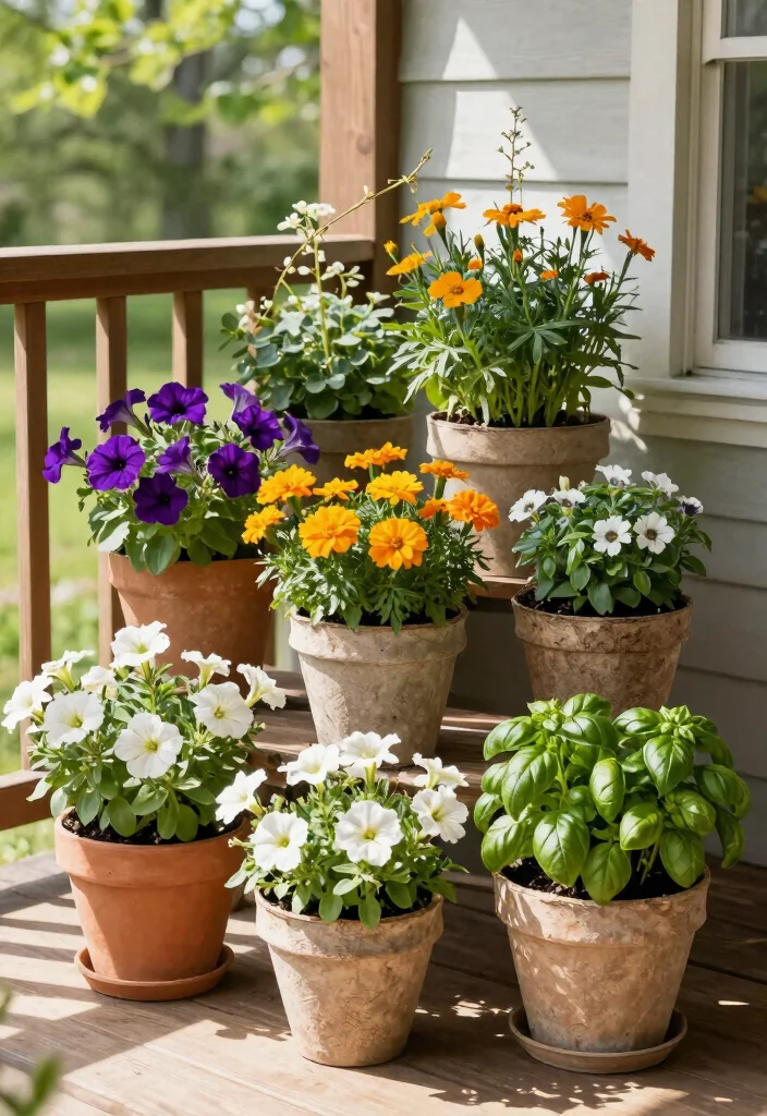 14 Spring Front Porch Ideas for a Fresh Seasonal Look 1 14 Spring Front Porch Ideas for a Fresh Seasonal Look - 1. Vibrant Potted Plants 1