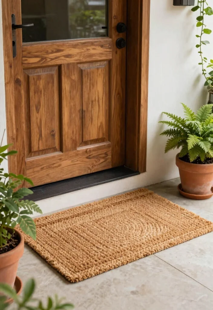 14 Spring Front Porch Ideas for a Fresh Seasonal Look 41 14 Spring Front Porch Ideas for a Fresh Seasonal Look - 11. Eco-Friendly Doormats 1