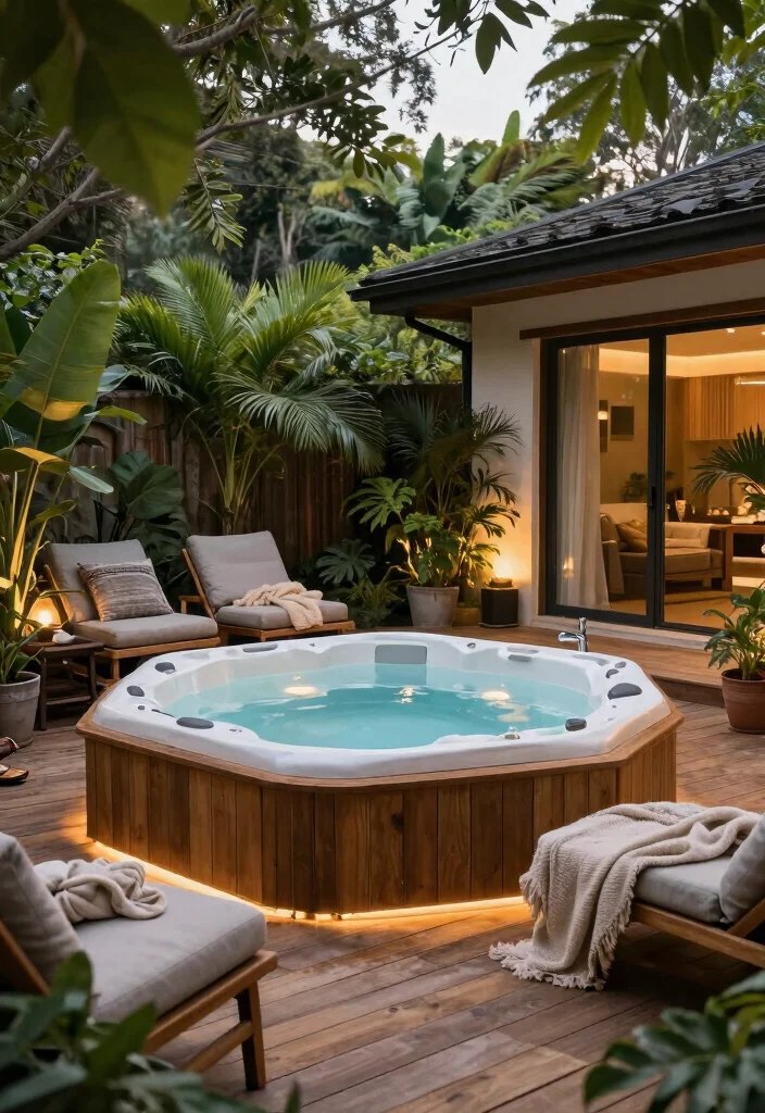 15 Backyard Spa Ideas Hot Tubs That Feel Luxurious - 1. The Natural Wood Retreat 1