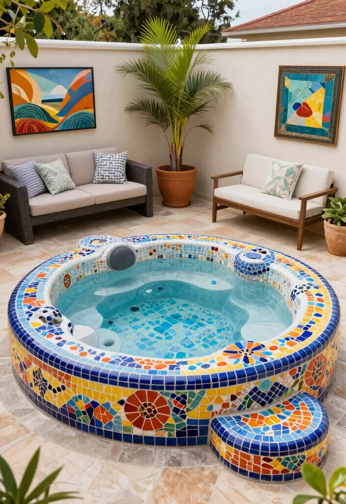 15 Backyard Spa Ideas Hot Tubs That Feel Luxurious - 10. Artistic Hot Tub Designs 1