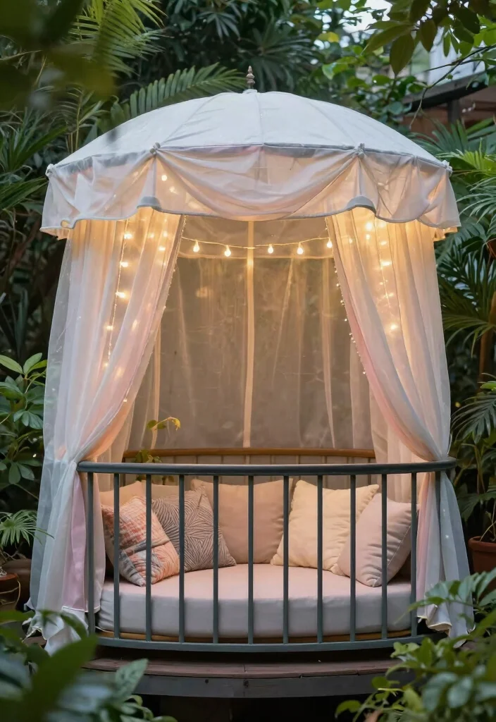 15 Balcony Covering Ideas From Rain That Still Look Chic 2 15 Balcony Covering Ideas From Rain That Still Look Chic - 2. Cozy Canopies for a Snug Feel 1