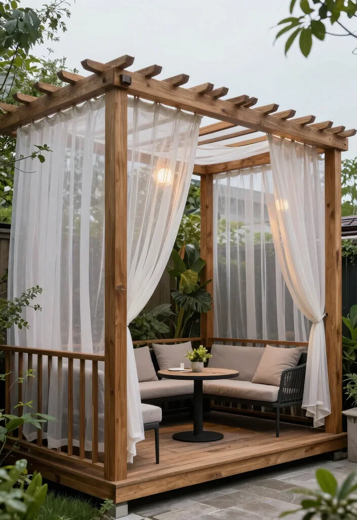 15 Balcony Covering Ideas From Rain That Still Look Chic 13 15 Balcony Covering Ideas From Rain That Still Look Chic - 3. Stylish Pergolas with Rain Covering 1