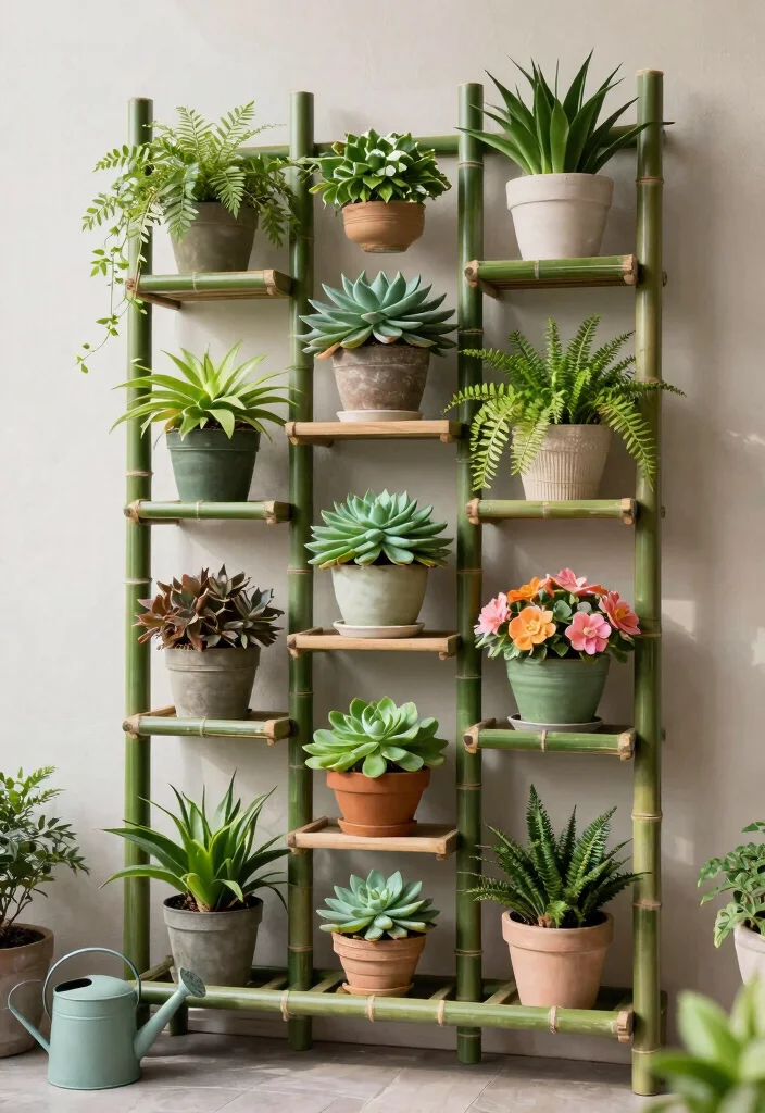 15 Bamboo Trellis Ideas That Add Natural Texture 31 15 Bamboo Trellis Ideas That Add Natural Texture - 11. Bamboo Trellis with Green Wall 1