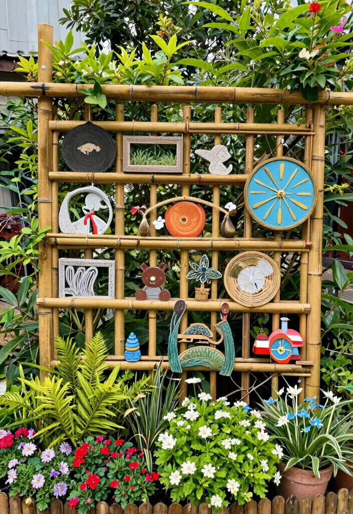 15 Bamboo Trellis Ideas That Add Natural Texture 55 15 Bamboo Trellis Ideas That Add Natural Texture - 15. Bamboo Trellis for Outdoor Art 1