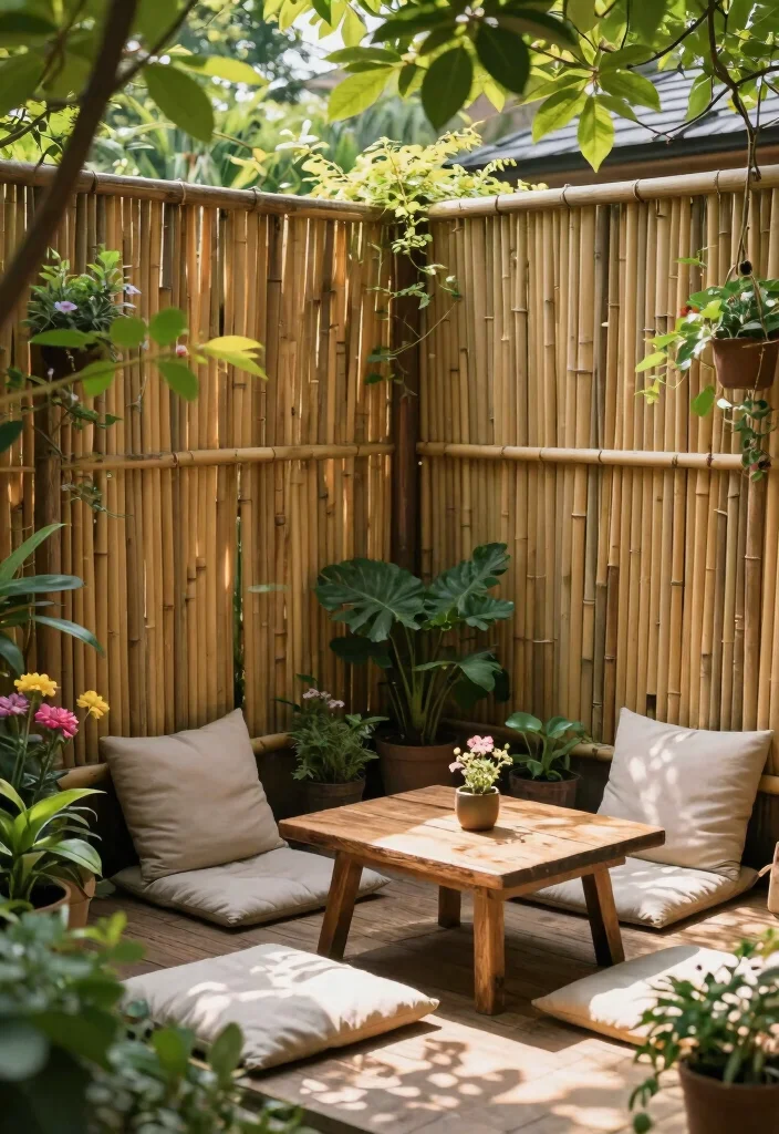 15 Bamboo Trellis Ideas That Add Natural Texture 26 15 Bamboo Trellis Ideas That Add Natural Texture - 6. Bamboo Garden Screens 1