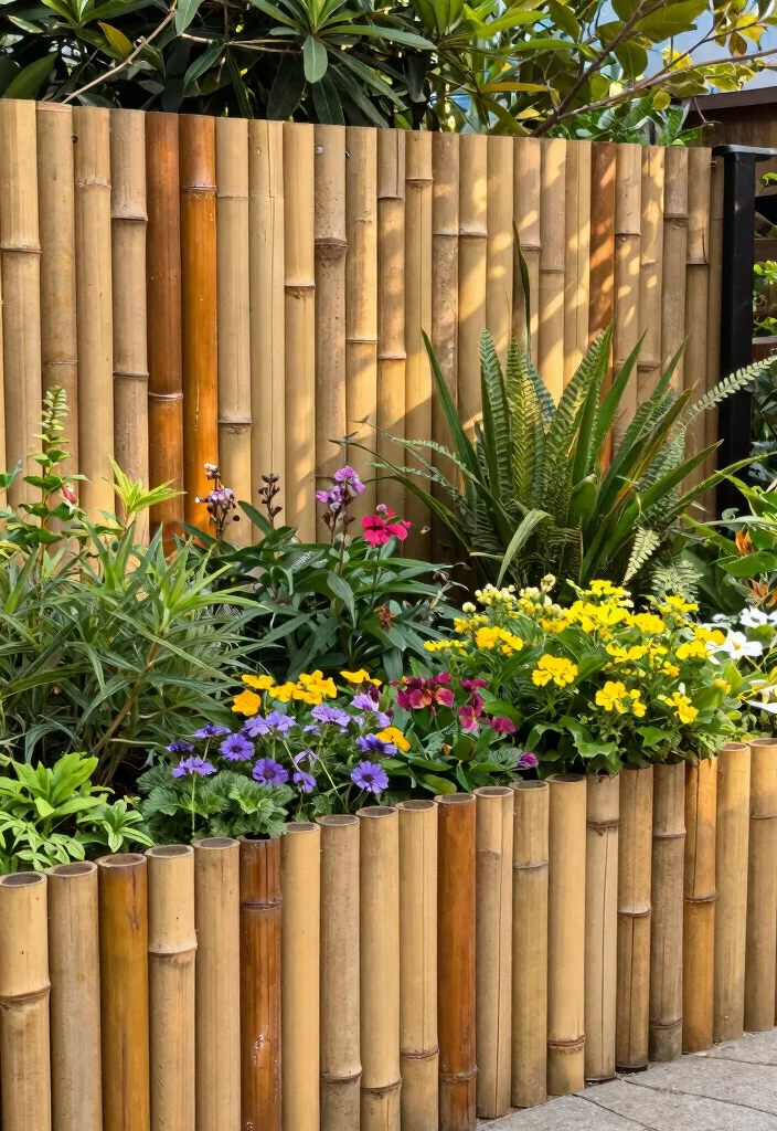 15 Bamboo Trellis Ideas That Add Natural Texture 27 15 Bamboo Trellis Ideas That Add Natural Texture - 7. Decorative Bamboo Fence 1