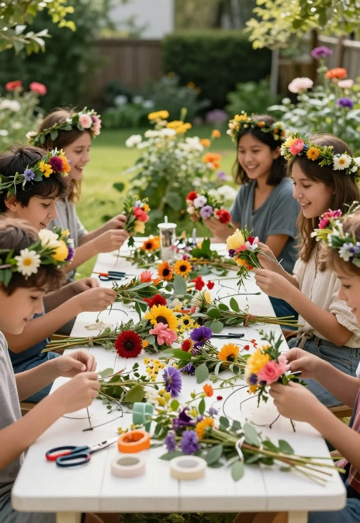 15 Engagement Party Ideas Backyard Hosts Will Love 12 15 Engagement Party Ideas Backyard Hosts Will Love - 2. Flower Crown Station 1