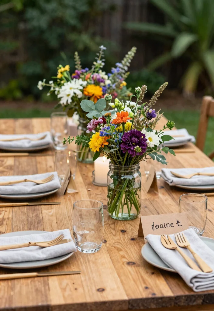 15 Engagement Party Ideas Backyard Hosts Will Love 13 15 Engagement Party Ideas Backyard Hosts Will Love - 3. Sustainable Table Decor 1