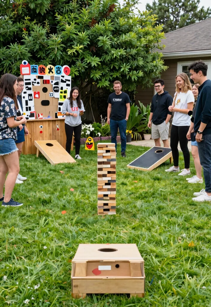 15 Engagement Party Ideas Backyard Hosts Will Love 27 15 Engagement Party Ideas Backyard Hosts Will Love - 7. Interactive Games Corner 1