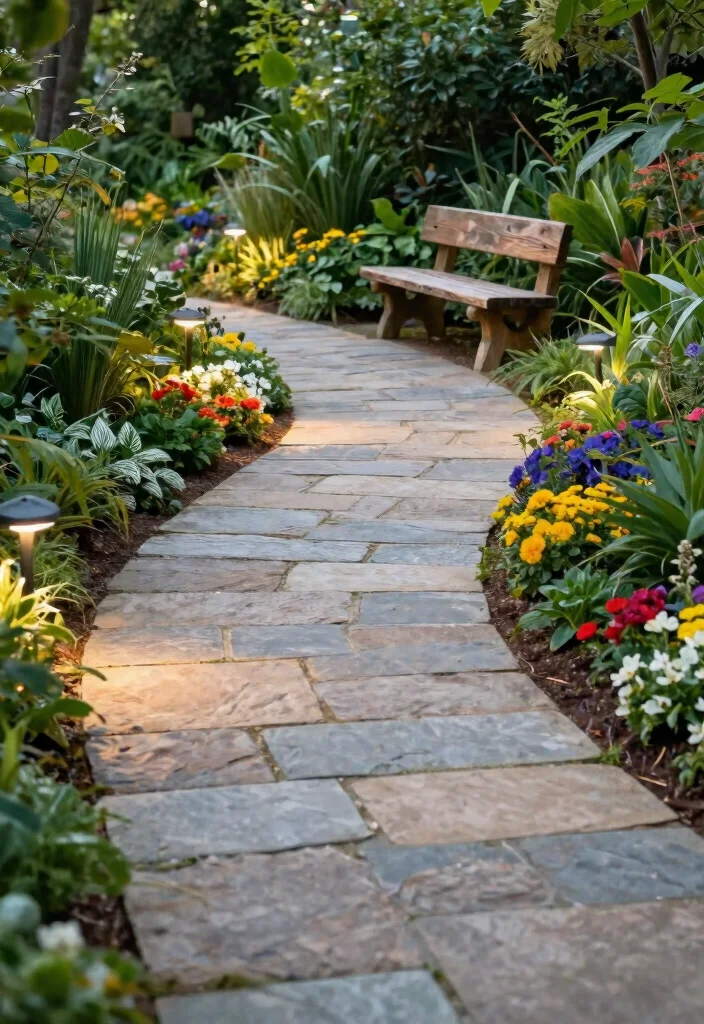 15 Farmhouse Landscaping Ideas With Rustic Charm - 2. Create Cozy Pathways 1