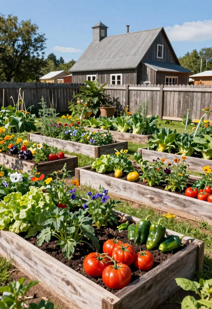 15 Farmhouse Landscaping Ideas With Rustic Charm - 4. Farm-Inspired Edible Gardens 1