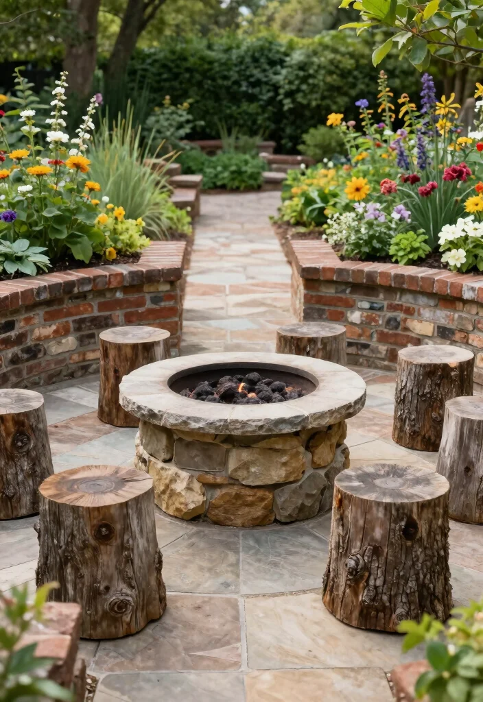 15 Farmhouse Landscaping Ideas With Rustic Charm - 5. Stone and Brick Features 1