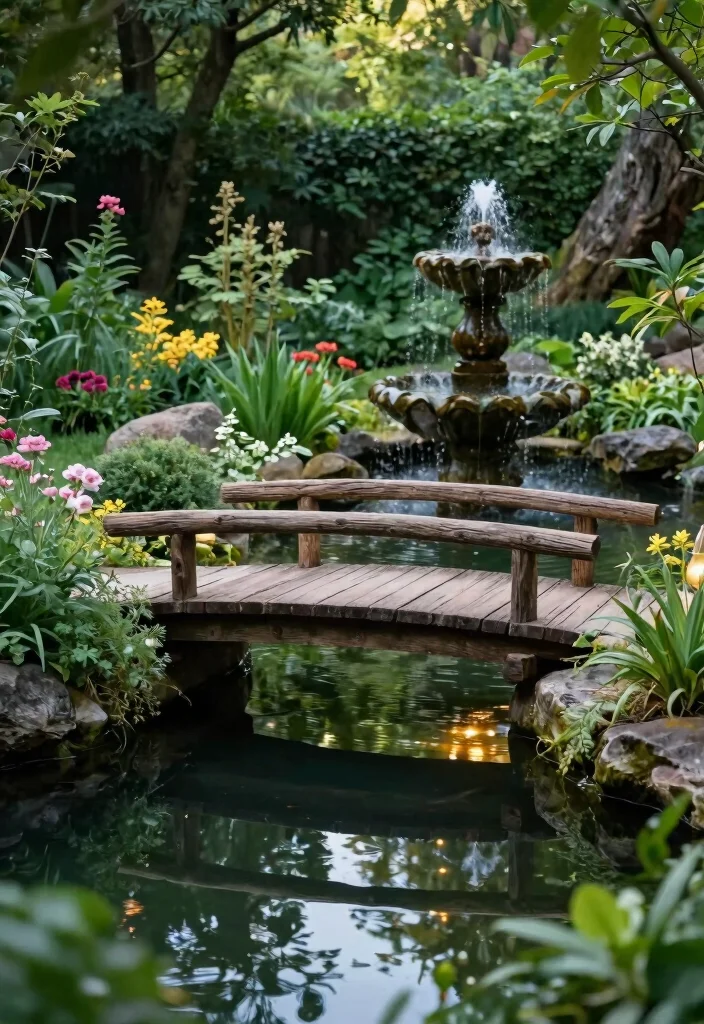 15 Farmhouse Landscaping Ideas With Rustic Charm - 6. Rustic Water Features 1