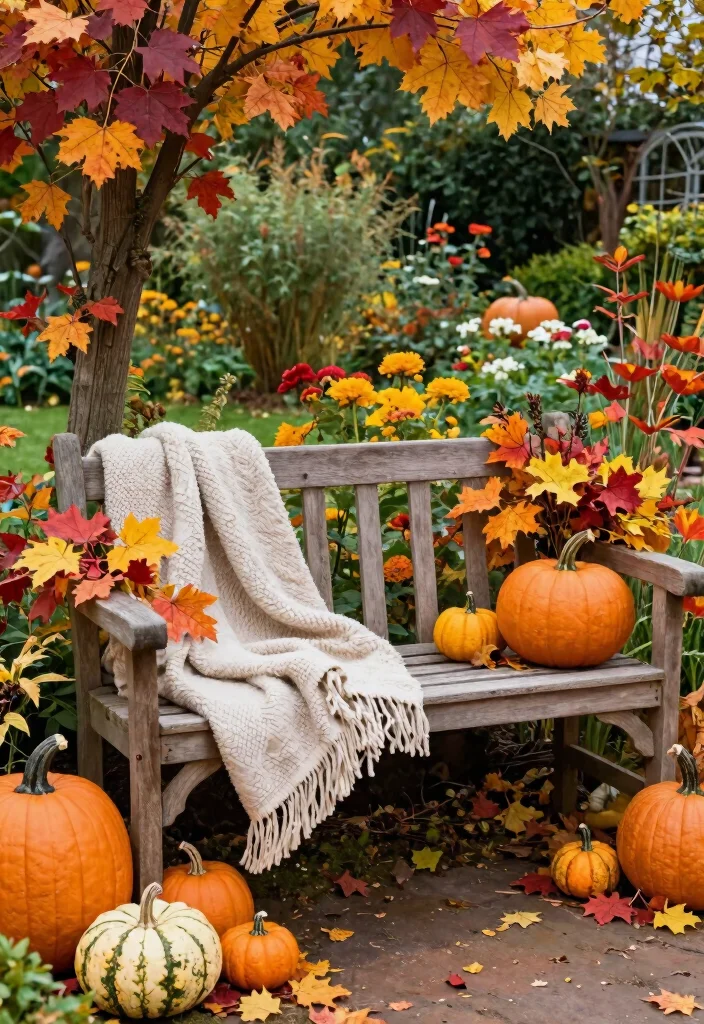 15 Farmhouse Landscaping Ideas With Rustic Charm - 8. Seasonal Displays 1