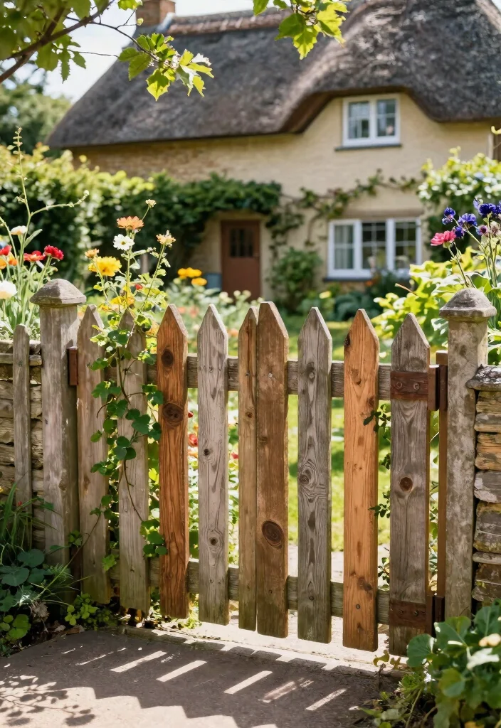 15 Front Garden Fence Ideas UK Homes Will Love 1 15 Front Garden Fence Ideas UK Homes Will Love - 1. Reclaimed Wood Fence 1