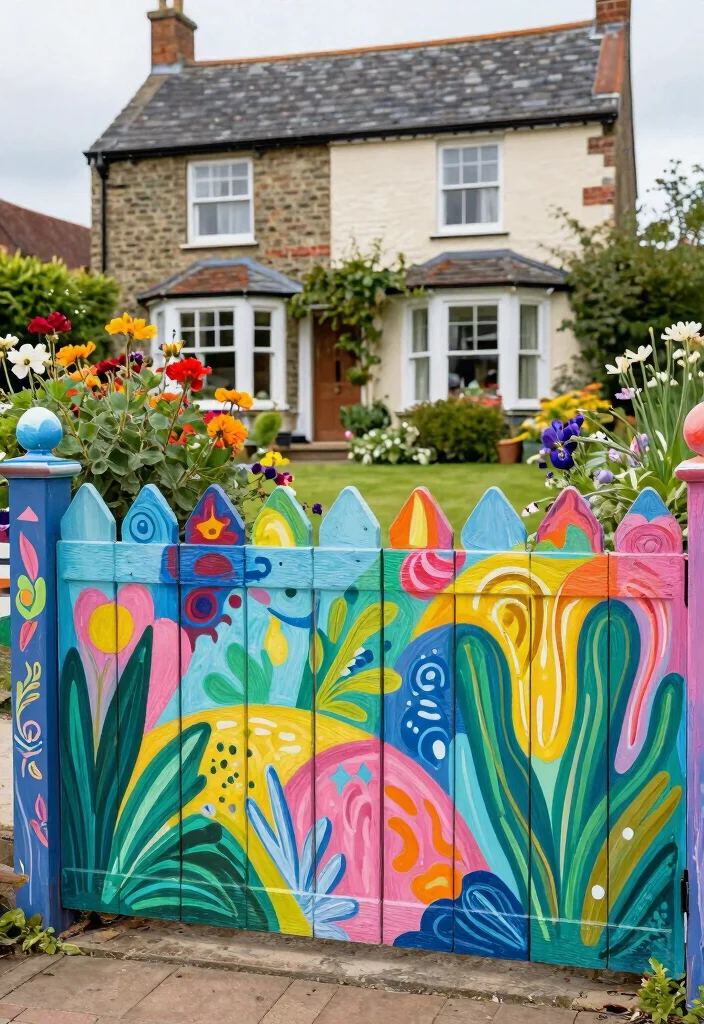 15 Front Garden Fence Ideas UK Homes Will Love 55 15 Front Garden Fence Ideas UK Homes Will Love - 15. Custom Art Fencing 1