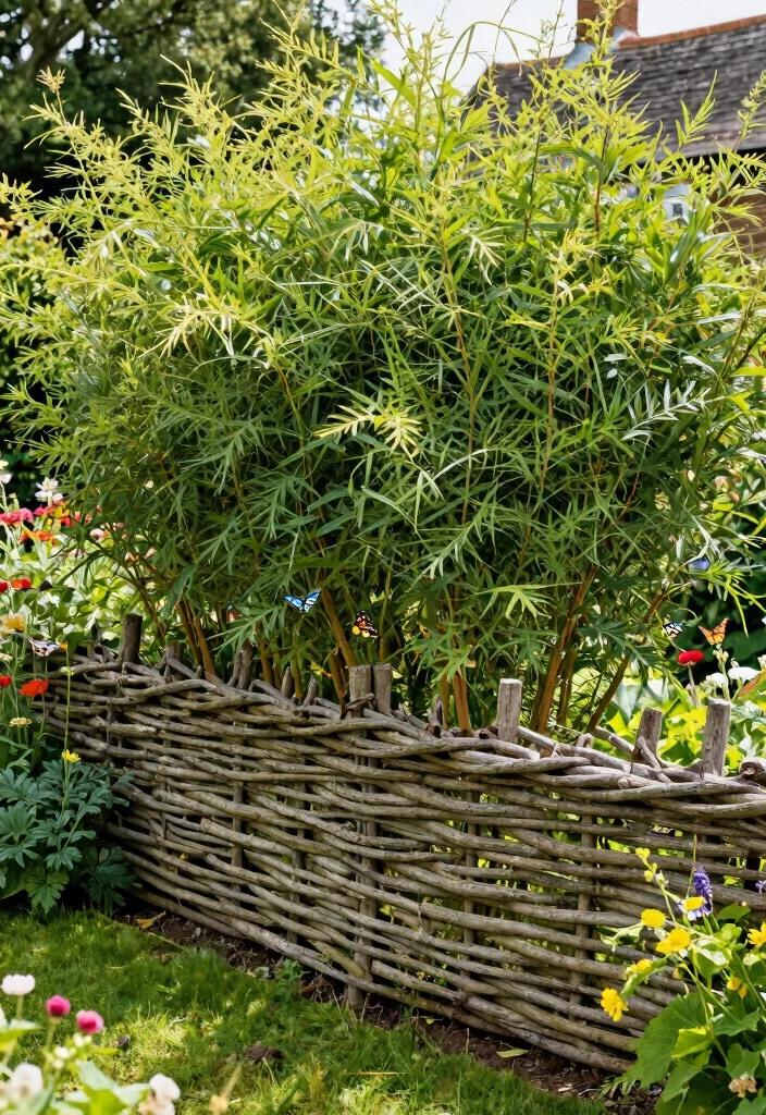 15 Front Garden Fence Ideas UK Homes Will Love 2 15 Front Garden Fence Ideas UK Homes Will Love - 2. Living Willow Fence 1