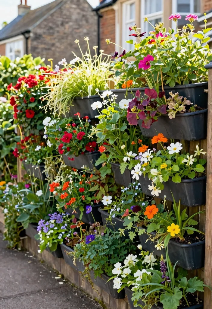 15 Front Garden Fence Ideas UK Homes Will Love 16 15 Front Garden Fence Ideas UK Homes Will Love - 6. Vertical Garden Fence 1