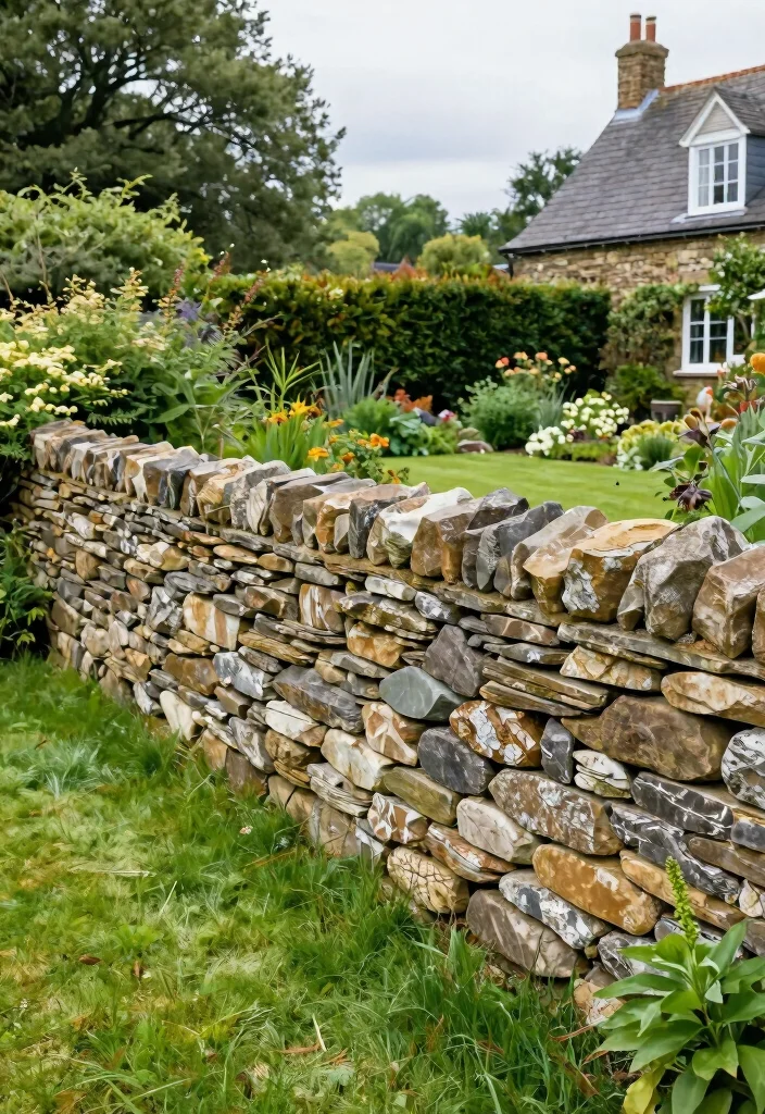 15 Front Garden Fence Ideas UK Homes Will Love 17 15 Front Garden Fence Ideas UK Homes Will Love - 7. Natural Stone Wall 1