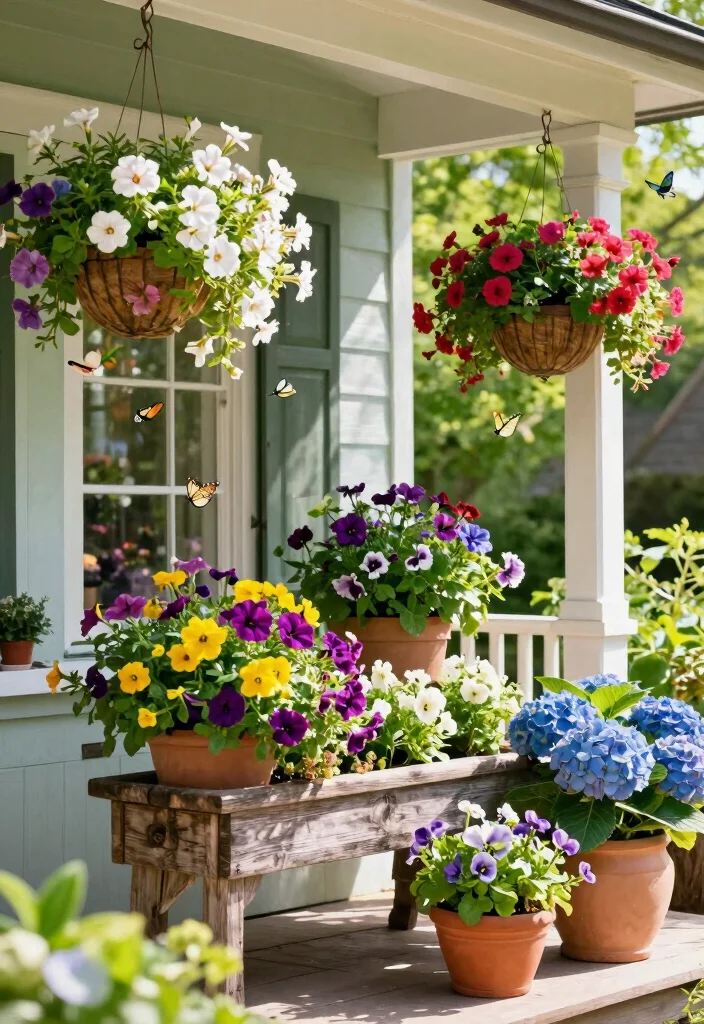 15 Front Porch Ideas Spring Lovers Will Adore - 1. Floral Frenzy 1