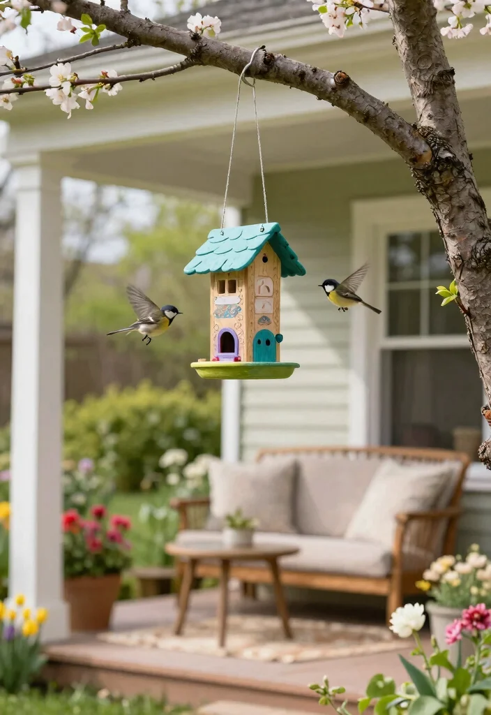 15 Front Porch Ideas Spring Lovers Will Adore 43 15 Front Porch Ideas Spring Lovers Will Adore - 13. Fun Bird Feeders 1