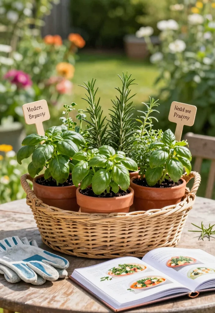 15 Gardening Basket Ideas Gift Lovers Will Adore - 1. Herb Garden Delight Basket 1