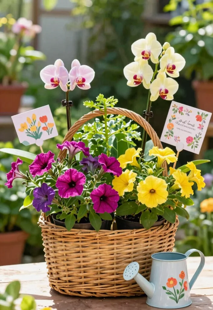 15 Gardening Basket Ideas Gift Lovers Will Adore - 3. Blooming Buddies Basket 1