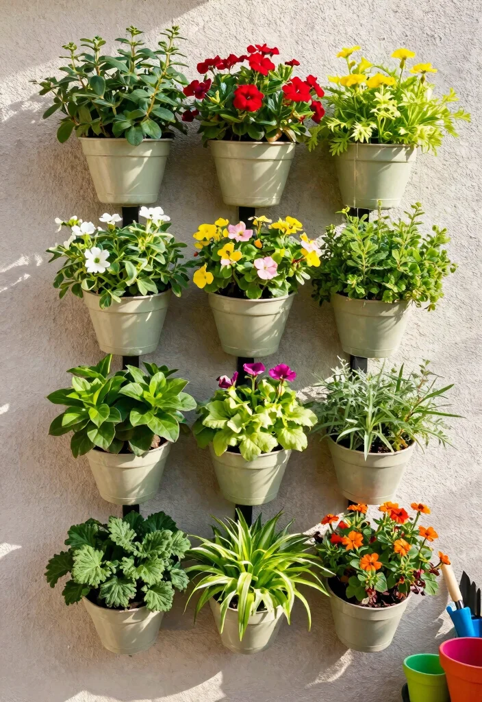 15 Gardening Basket Ideas Gift Lovers Will Adore - 7. Vertical Garden Basket 1