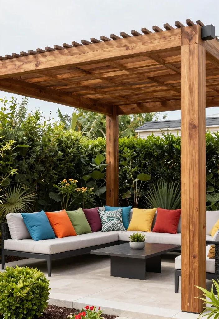 15 Pergola Cover Ideas Waterproof & Stylish - 10. Composite Wood Cover 1