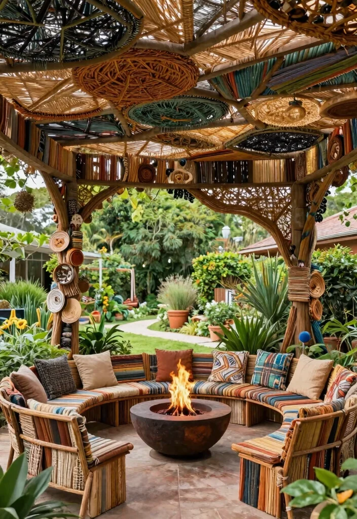 15 Pergola Cover Ideas Waterproof & Stylish - 14. Sustainable Recycled Materials 1