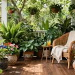 15 Shade Porch Planter Ideas for a Cool Green Touch