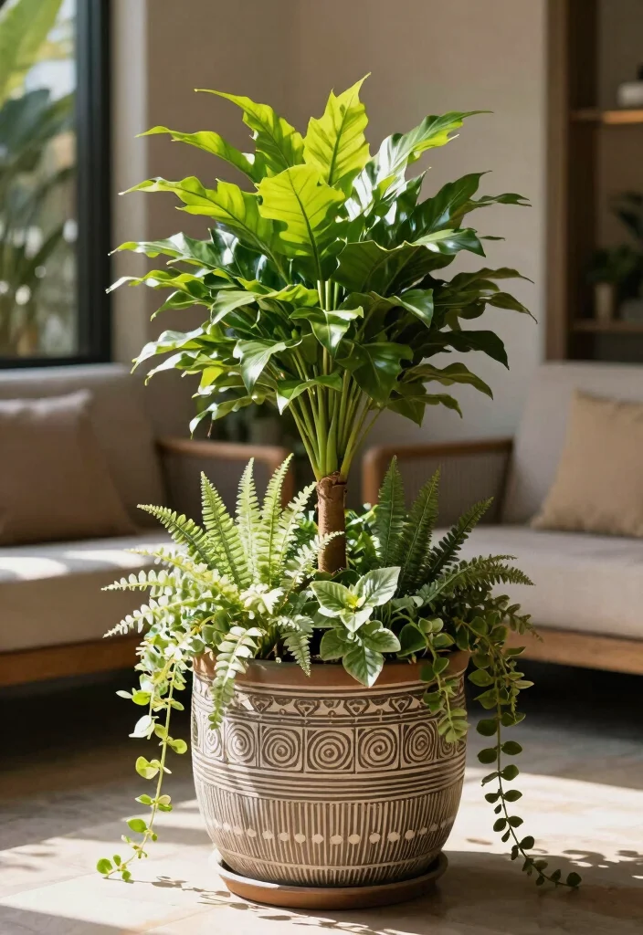 15 Shade Porch Planter Ideas for a Cool Green Touch - 4. Charming Container Combinations 1