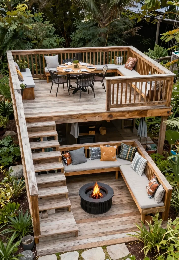 15 Wood Balcony Ideas That Feel Warm & Modern - 11. Eco-Friendly Multi-Level Deck 1