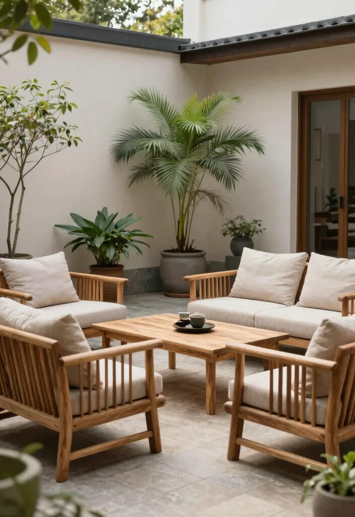 15 Wood Balcony Ideas That Feel Warm & Modern - 8. Feng Shui Inspired Outdoor Space 1