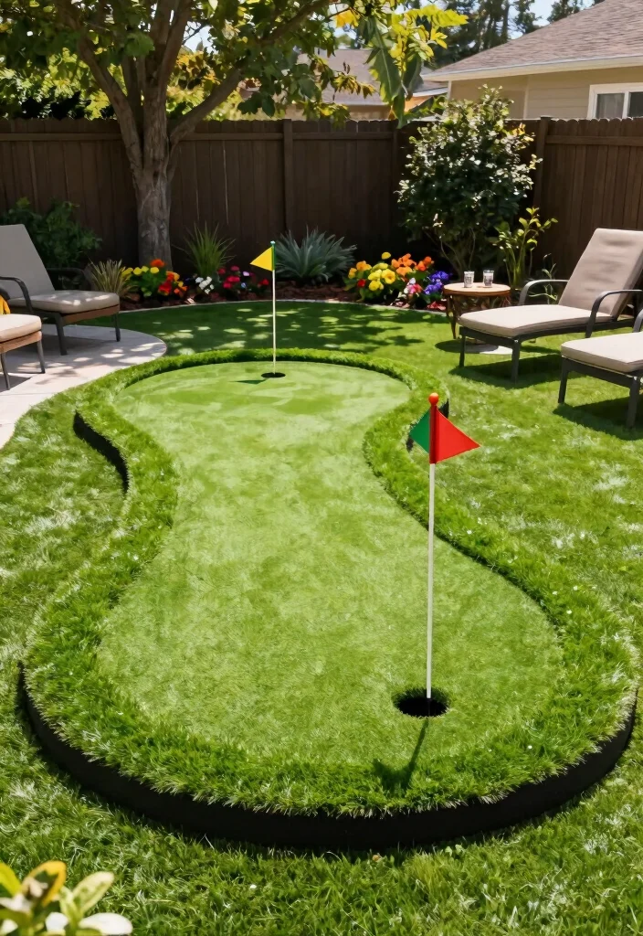 16 Backyard Golf Ideas That Bring the Course Home - 1. DIY Backyard Putting Green 1