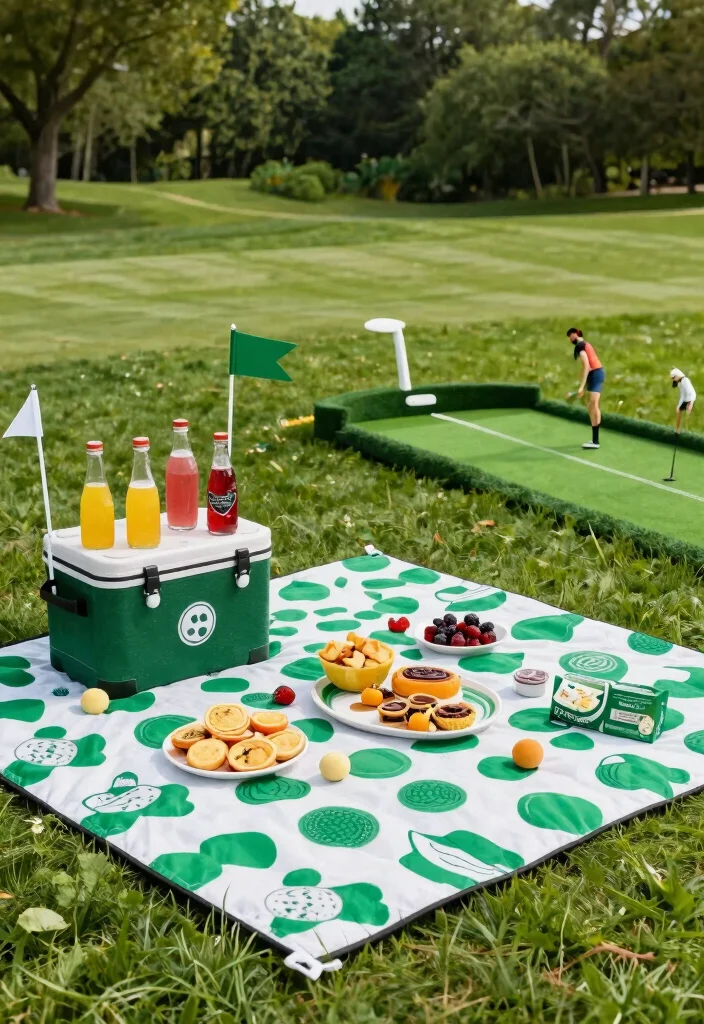 16 Backyard Golf Ideas That Bring the Course Home - 14. Golf-Themed Picnic Area 1