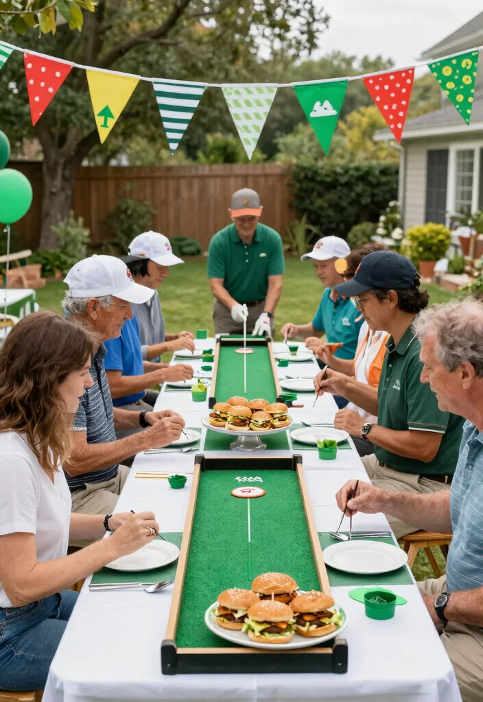 16 Backyard Golf Ideas That Bring the Course Home - 15. Fun Golf-Themed Party Ideas 1